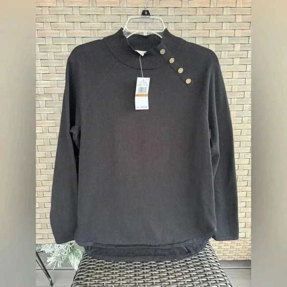 Michael Kors NWT Women’s Side Button Pullover Sweater Size Small - Picture 1 of 7